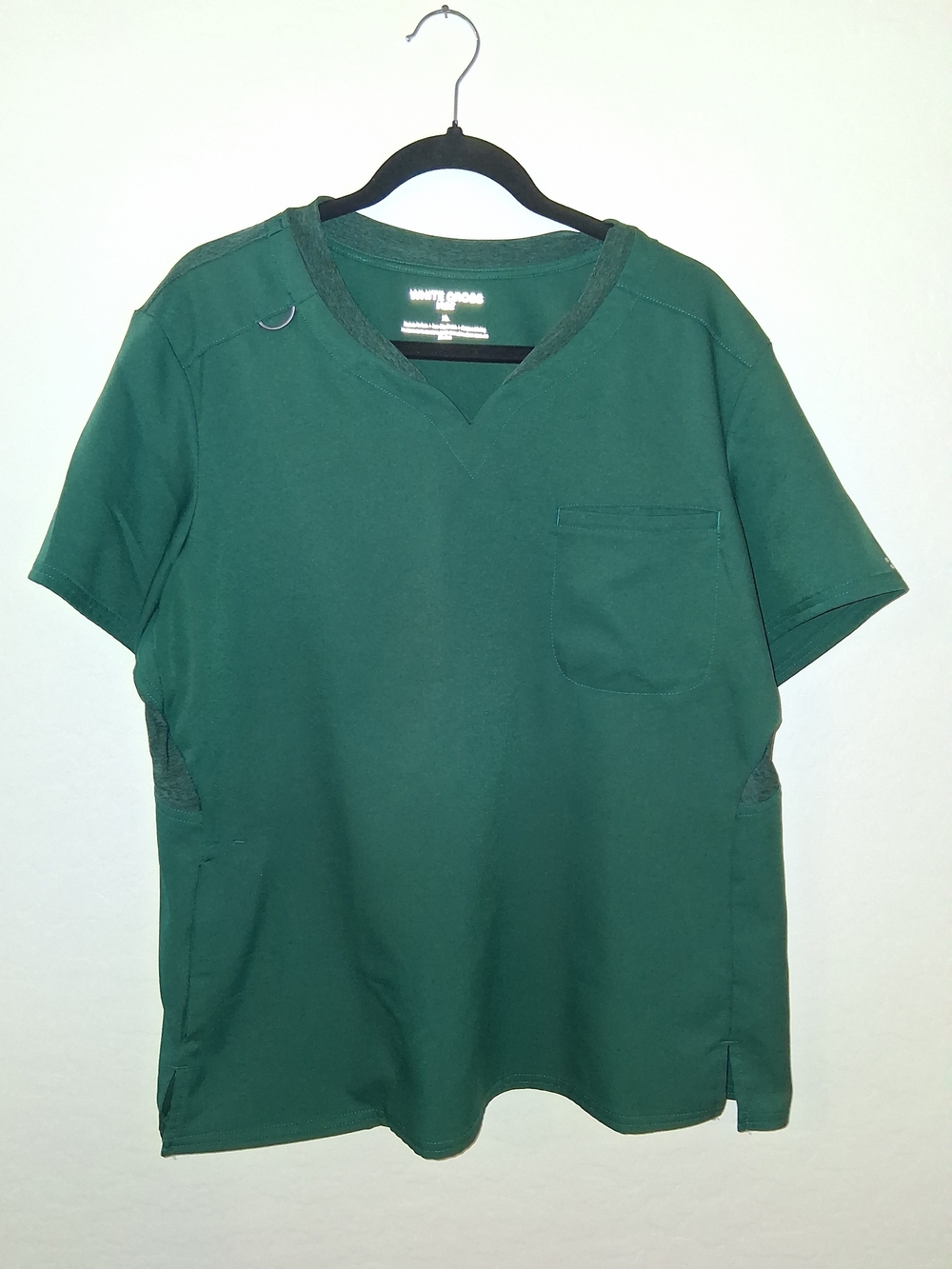 WHITE CROSS SCRUB TOP - WOMENS - SZ XL